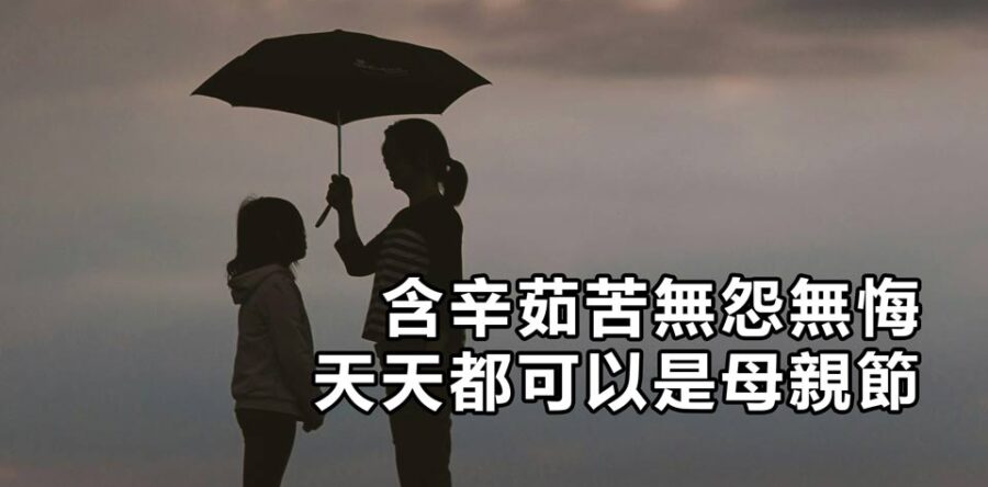 含辛茹苦無怨無悔:天天都可以是母親節